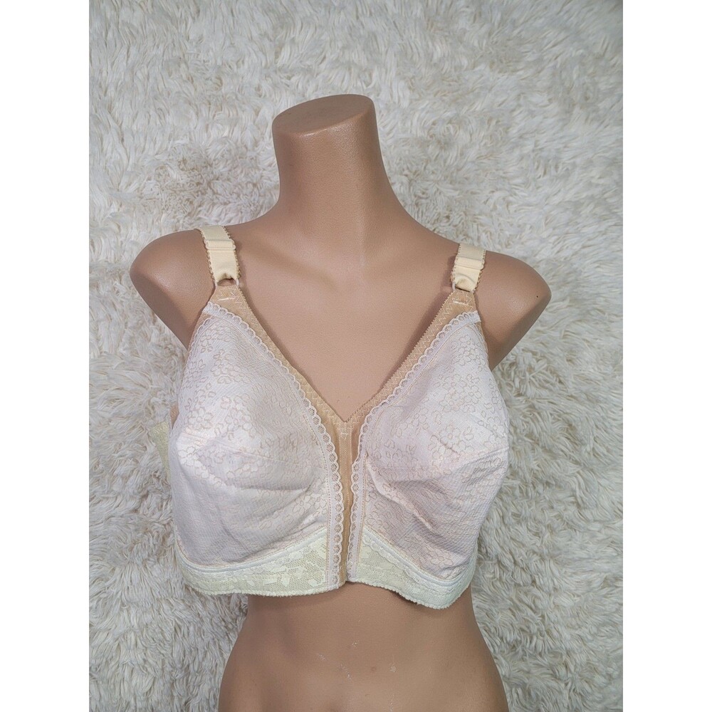 Vintage Playtex 18 Hour Bra Comfort Strap Wirefree Size 44C Nude Polyester P